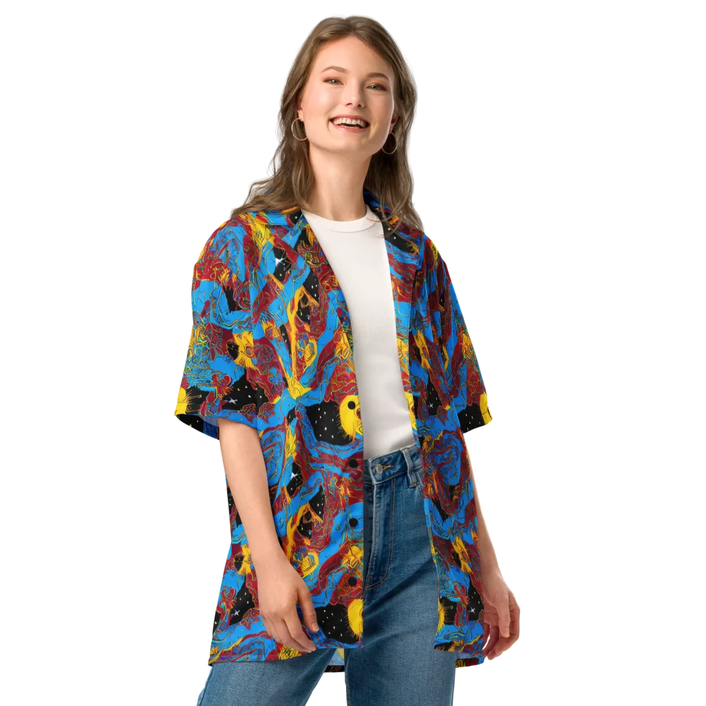 Chromatic Rebellion on Button Shirt — Front
