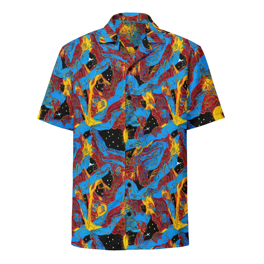 Chromatic Rebellion on Button Shirt — Front