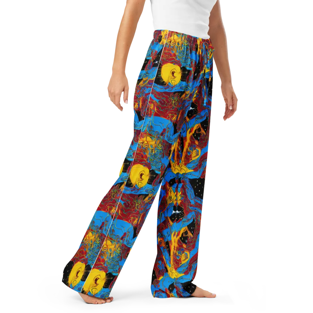 Chromatic Rebellion on Women's Pajama Pants — Right Front