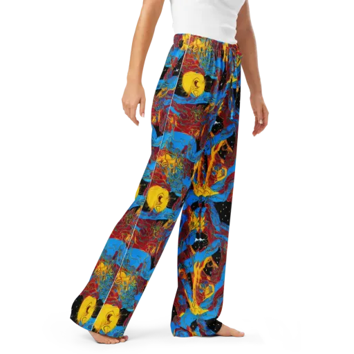 Chromatic Rebellion on a Women's Pajama Pants