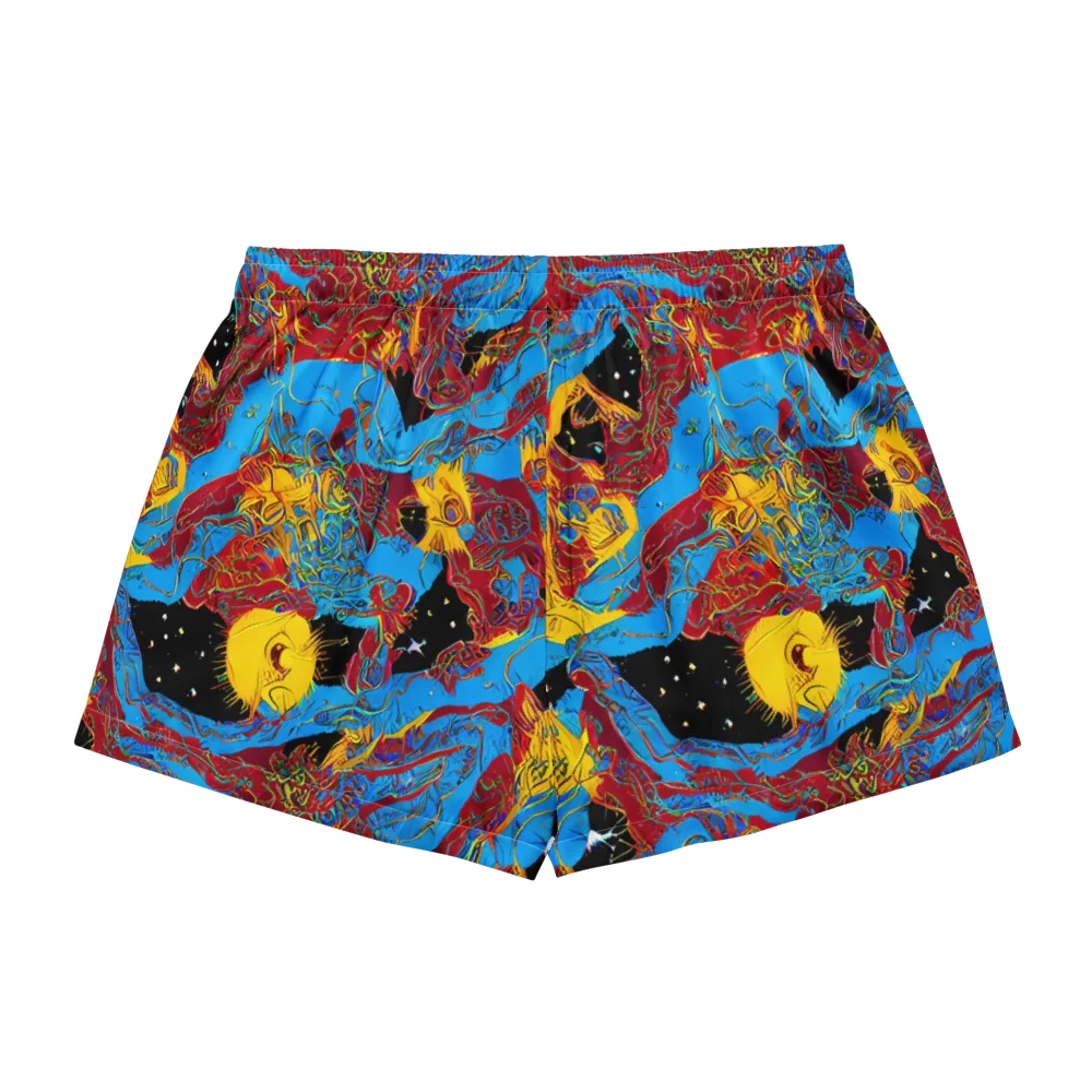 Chromatic Rebellion on Women's Pajama Shorts — Back