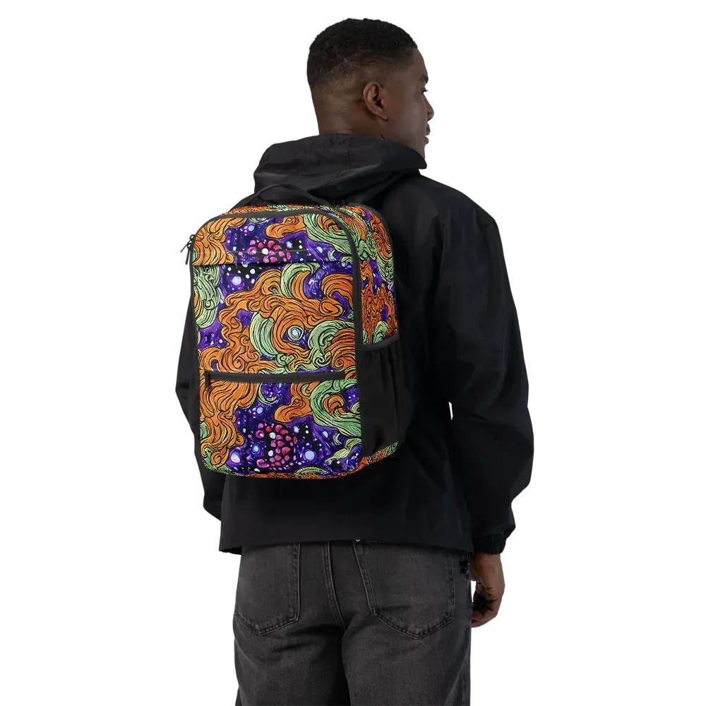 Magma Moon on Utility Backpack — Back
