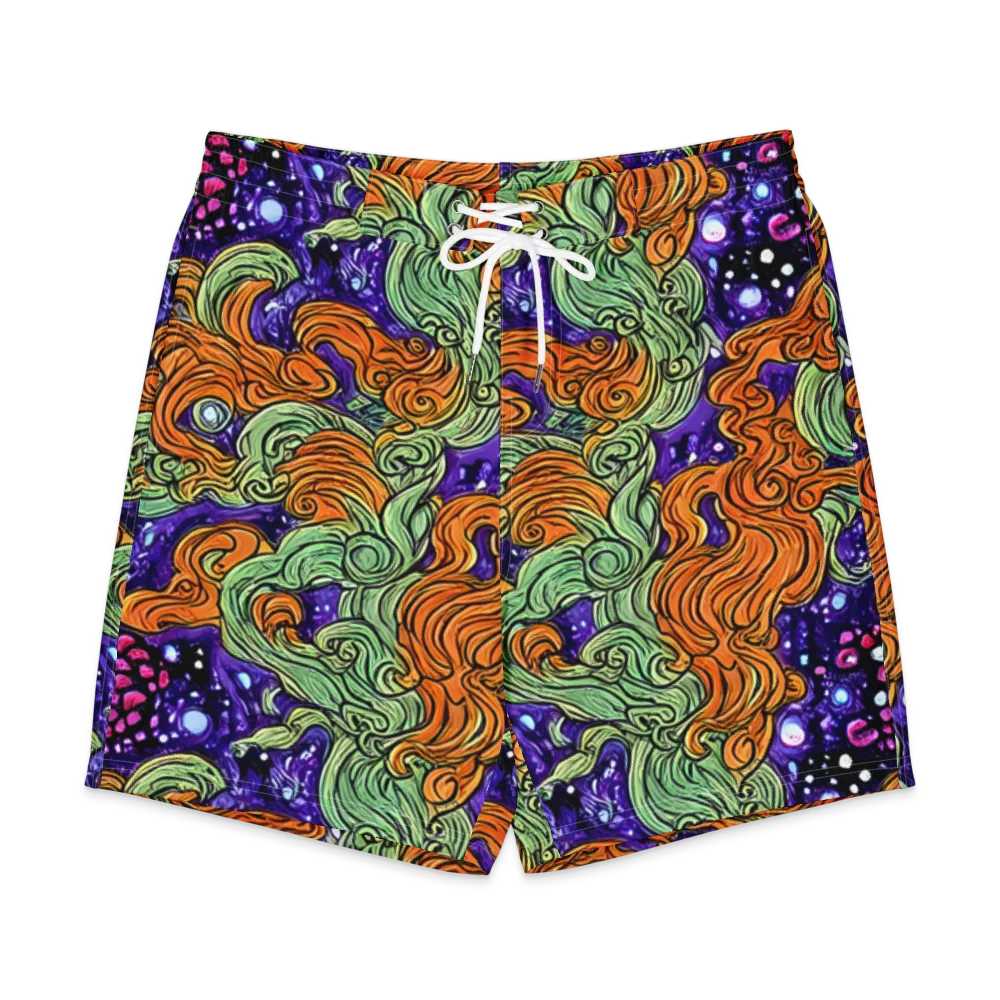 Magma Moon on Men's Board Shorts — Front