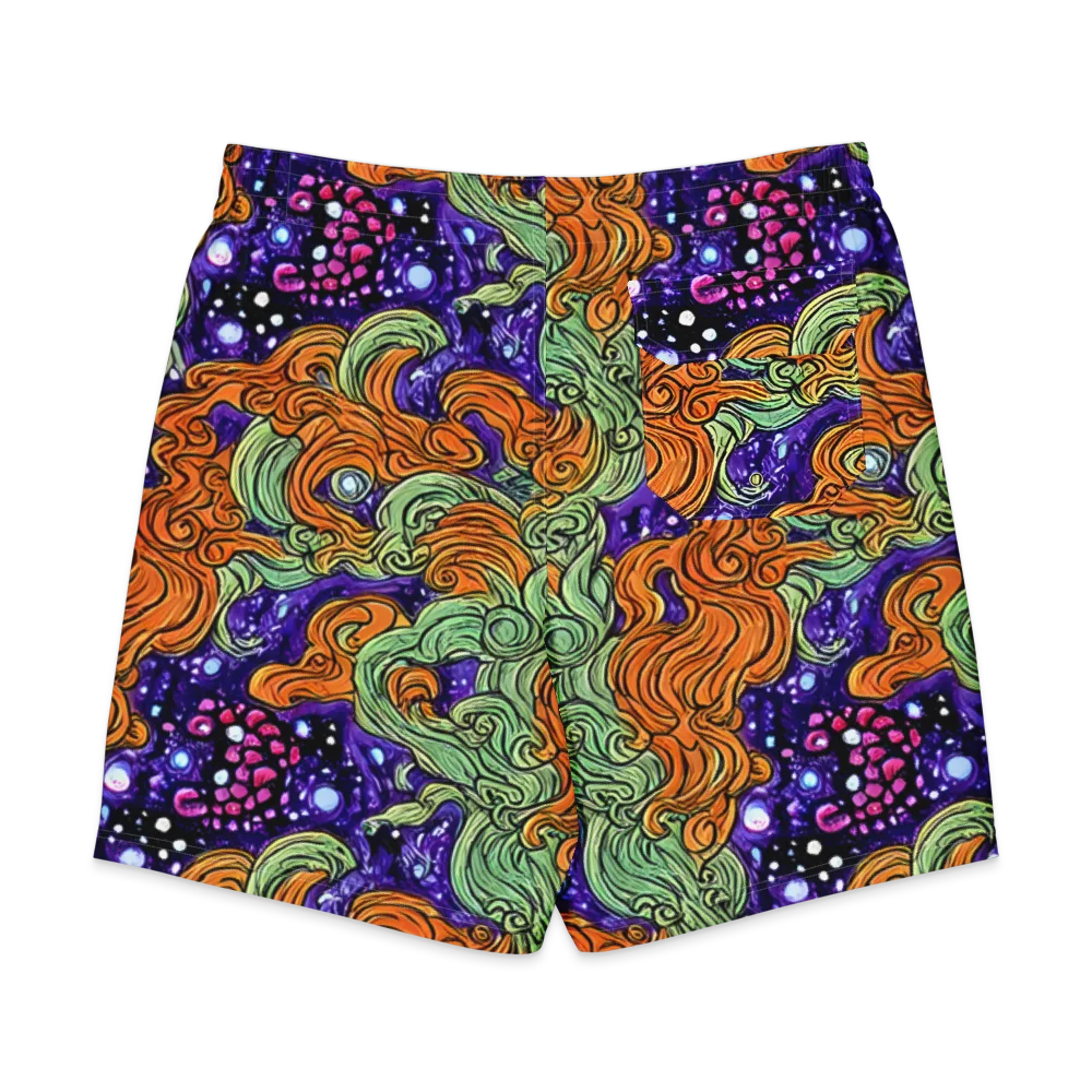 Magma Moon on Men's Board Shorts — Back