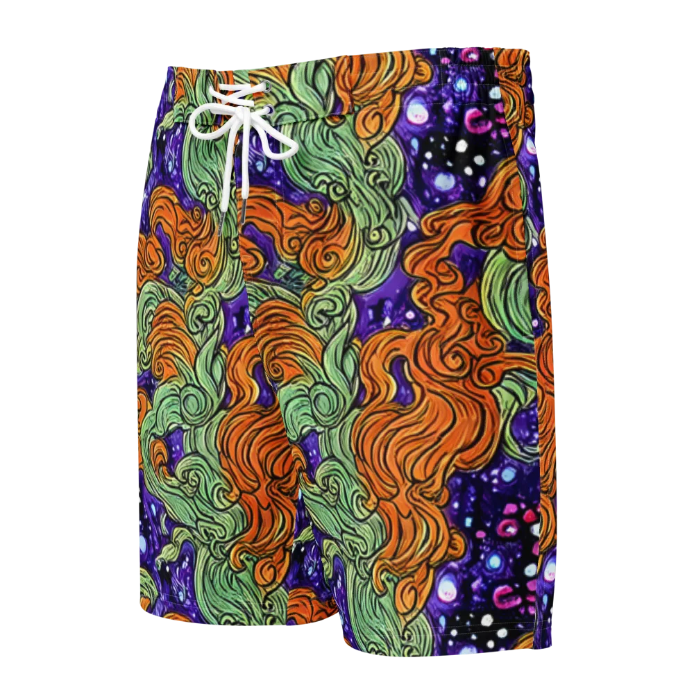 Magma Moon on Men's Board Shorts — Front