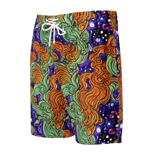 Magma Moon on a Men's Board Shorts