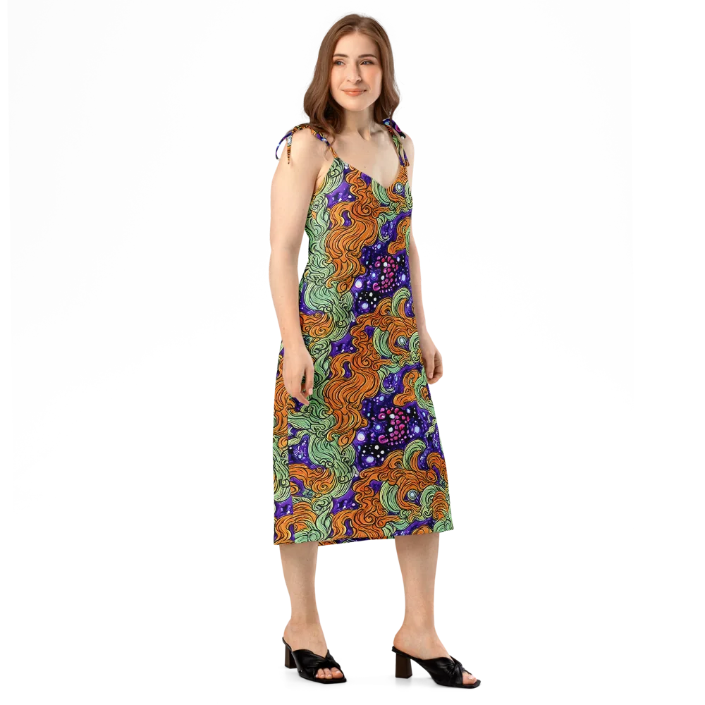 Magma Moon on Slip Dress — Right Front
