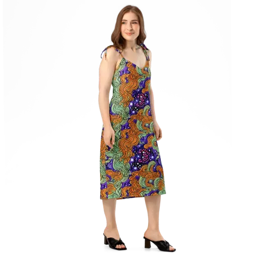 Magma Moon on a Slip Dress