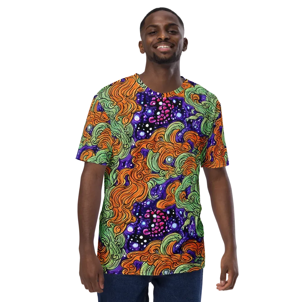 Magma Moon on Men's Crew Neck T-Shirt — Front