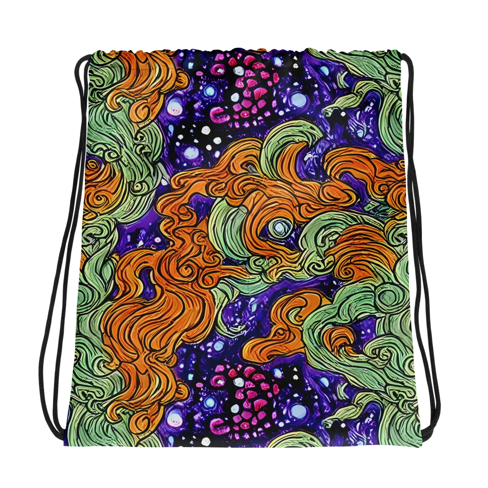 Magma Moon on Drawstring Bag — Photo