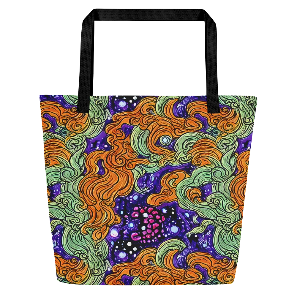 Magma Moon on Large Tote Bag W/ Pocket — Front
