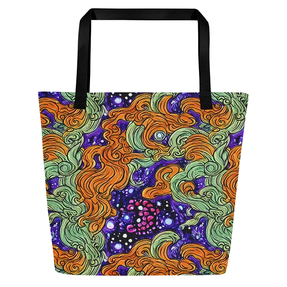 Magma Moon on Large Tote Bag W/ Pocket — Front