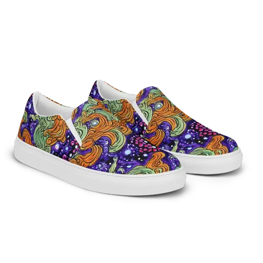 Magma Moon on a Women's Slip-On Canvas Shoes