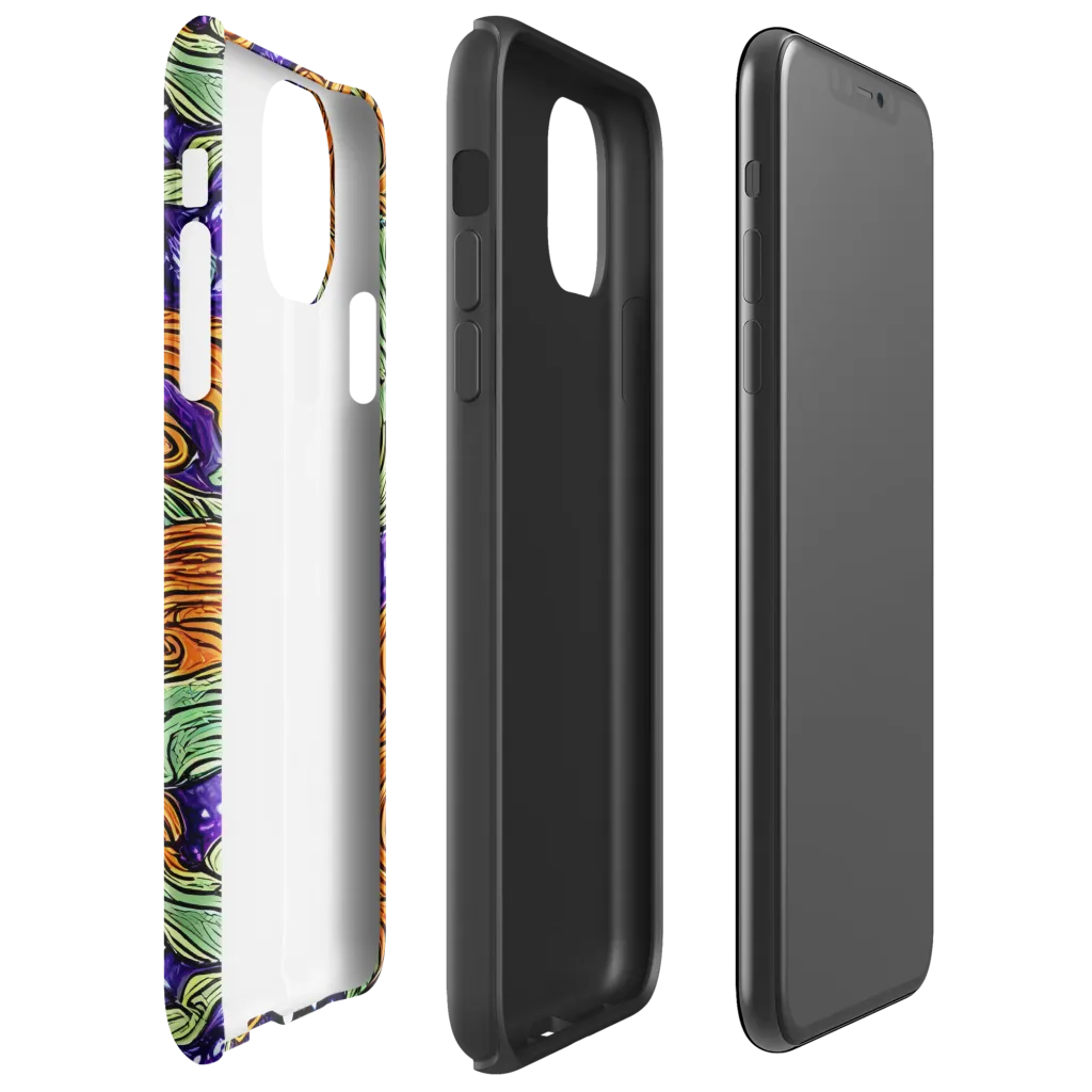 Magma Moon on Tough Case for iPhone® — Right