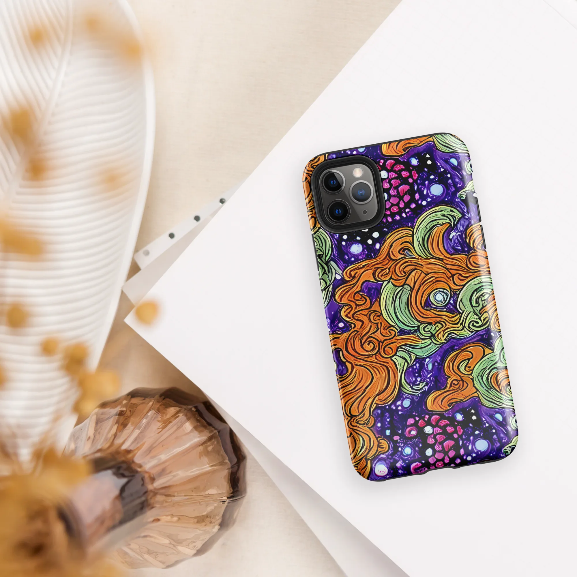 Magma Moon on Tough Case for iPhone® — Front