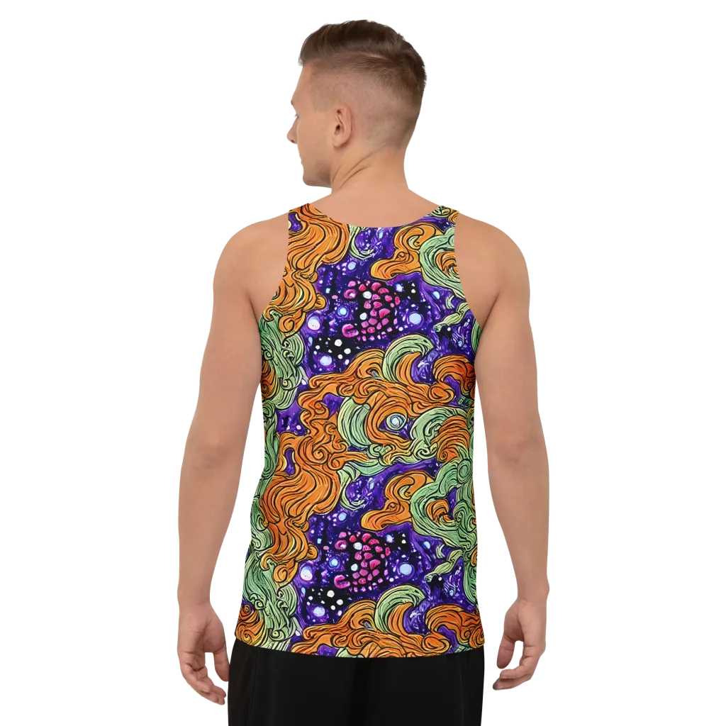 Magma Moon on Men's Tank Top — Back