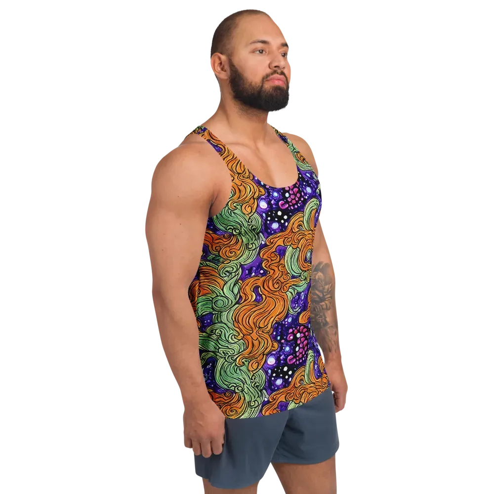 Magma Moon on Men's Tank Top — Right Front