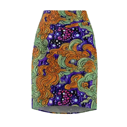 Magma Moon on a Pencil Skirt