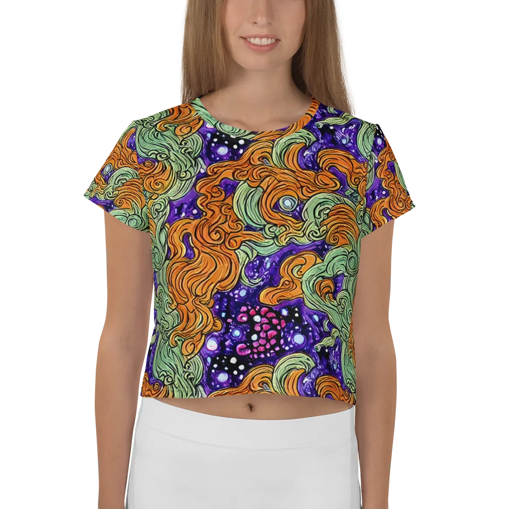 Magma Moon on Crop Tee — Front