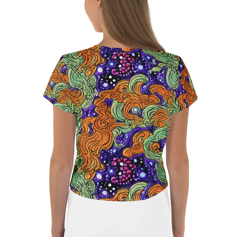 Magma Moon on Crop Tee — Back