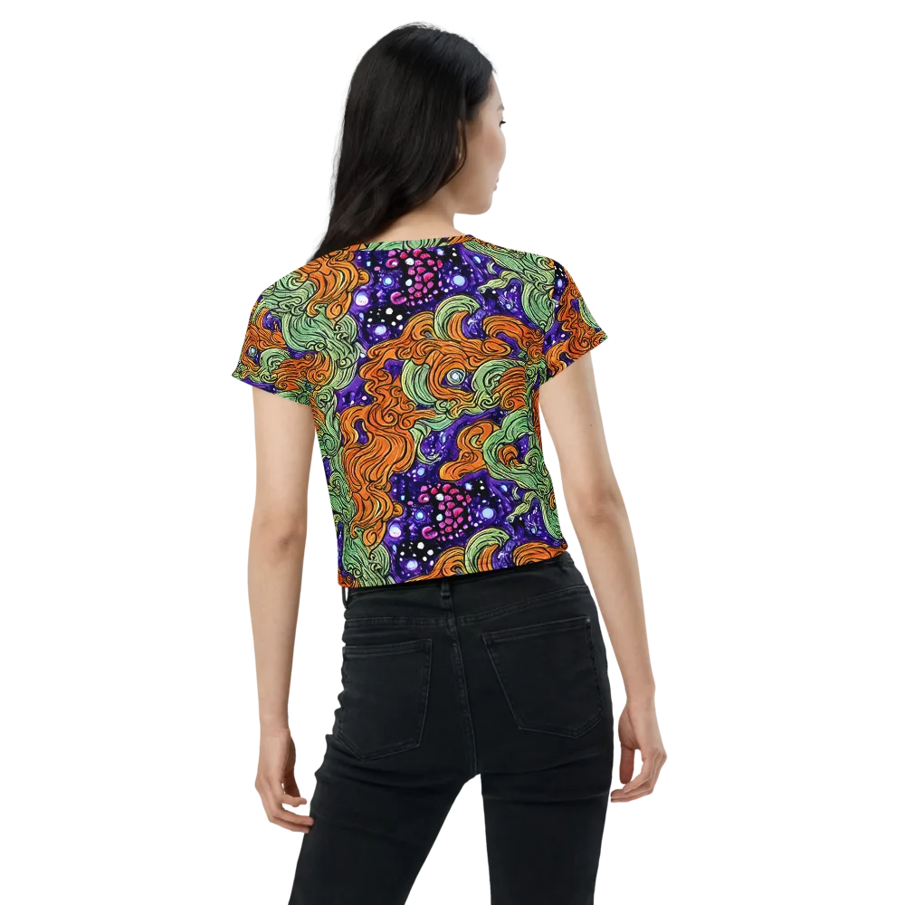 Magma Moon on Crop Tee — Back