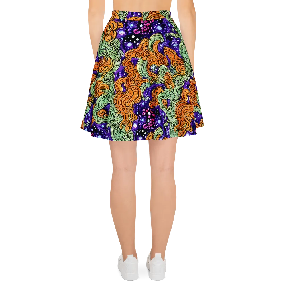 Magma Moon on Skater Skirt — Back