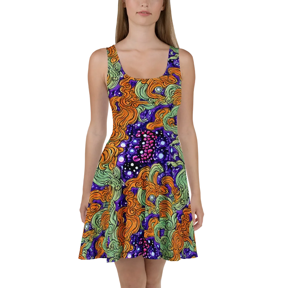 Magma Moon on Skater Dress — Front