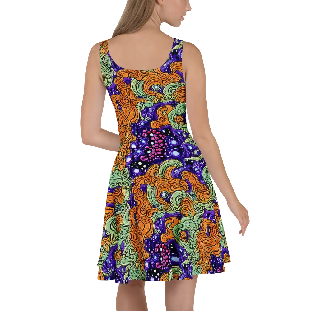 Magma Moon on Skater Dress — Back