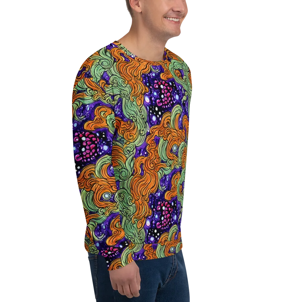 Magma Moon on Sweatshirt — Right Front