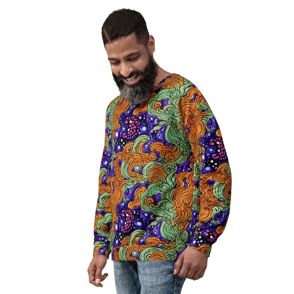 Magma Moon on Sweatshirt — Left Front