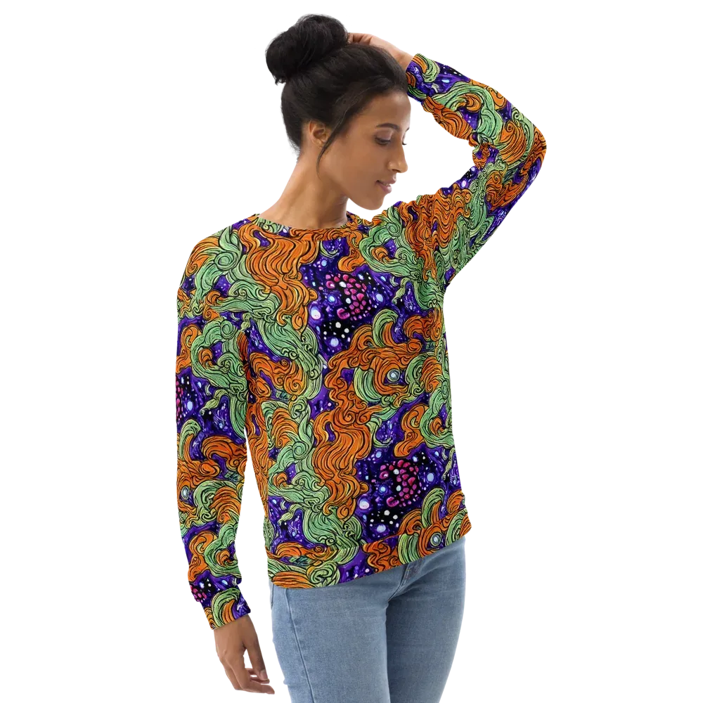 Magma Moon on Sweatshirt — Right Front