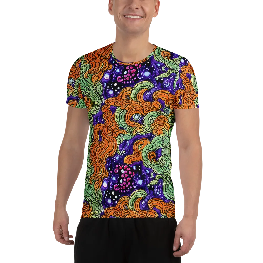 Magma Moon on Men's Athletic T-Shirt — Front