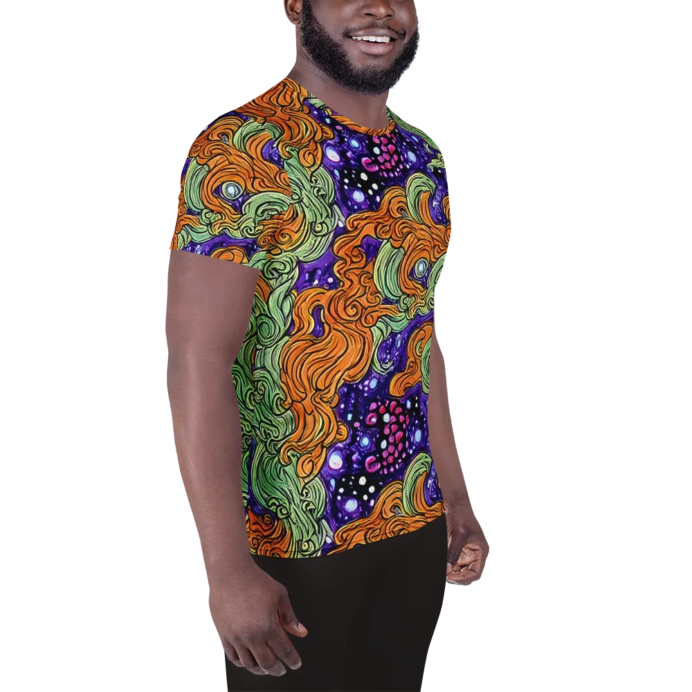 Magma Moon on Men's Athletic T-Shirt — Right