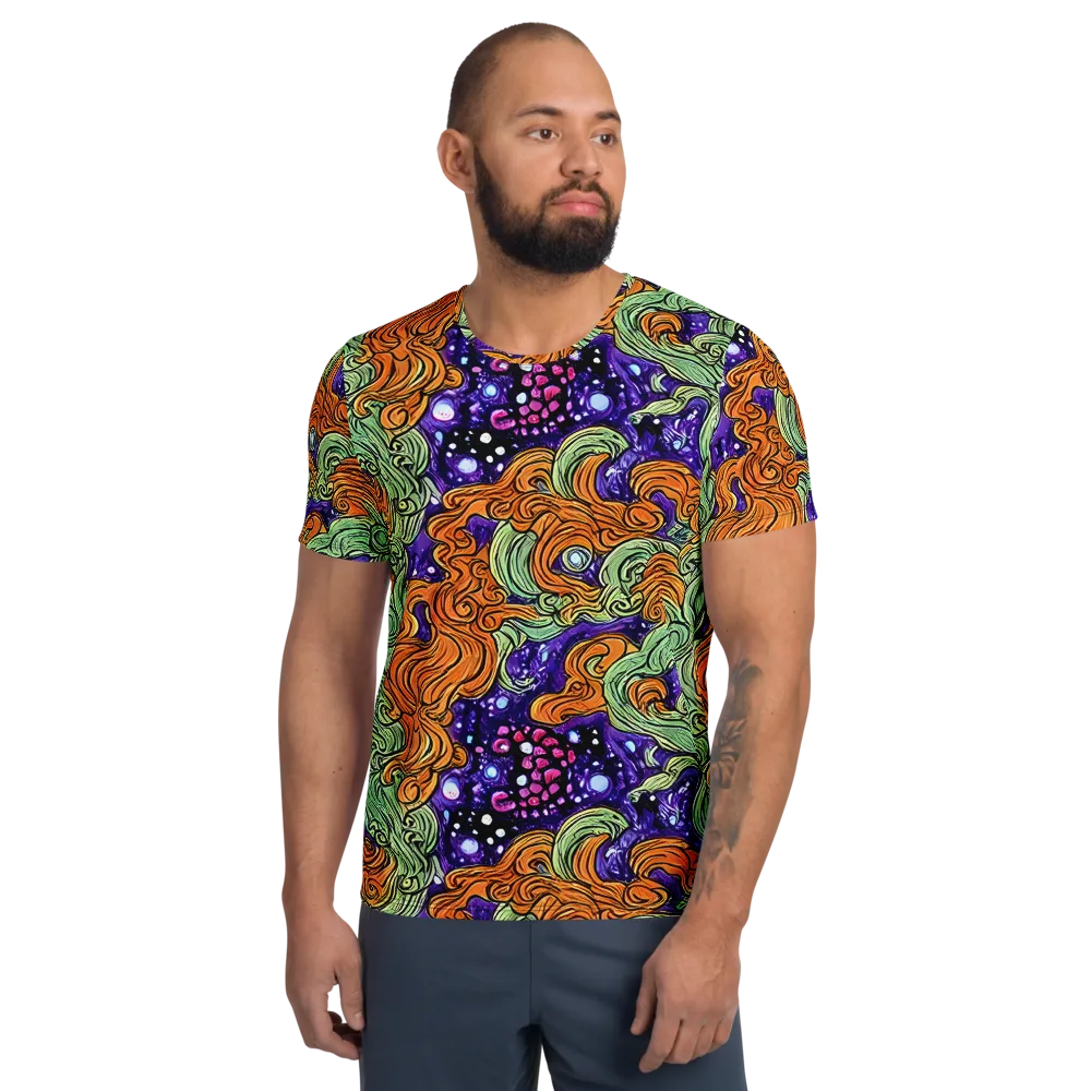 Magma Moon on Men's Athletic T-Shirt — Front