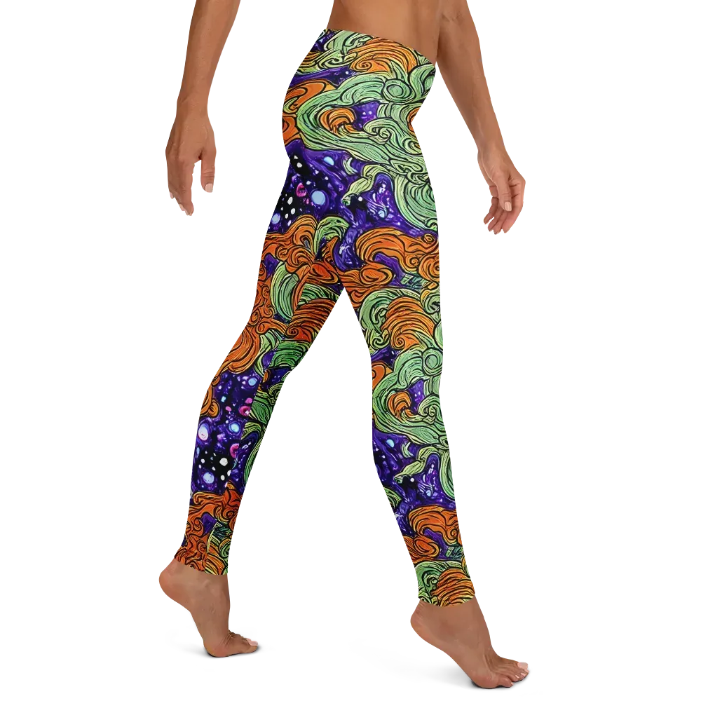Magma Moon on Leggings — Right