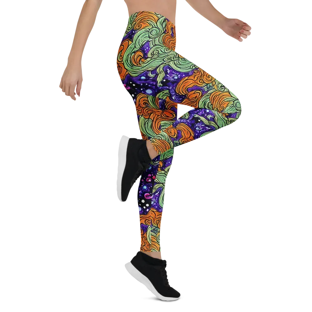 Magma Moon on Leggings — Right