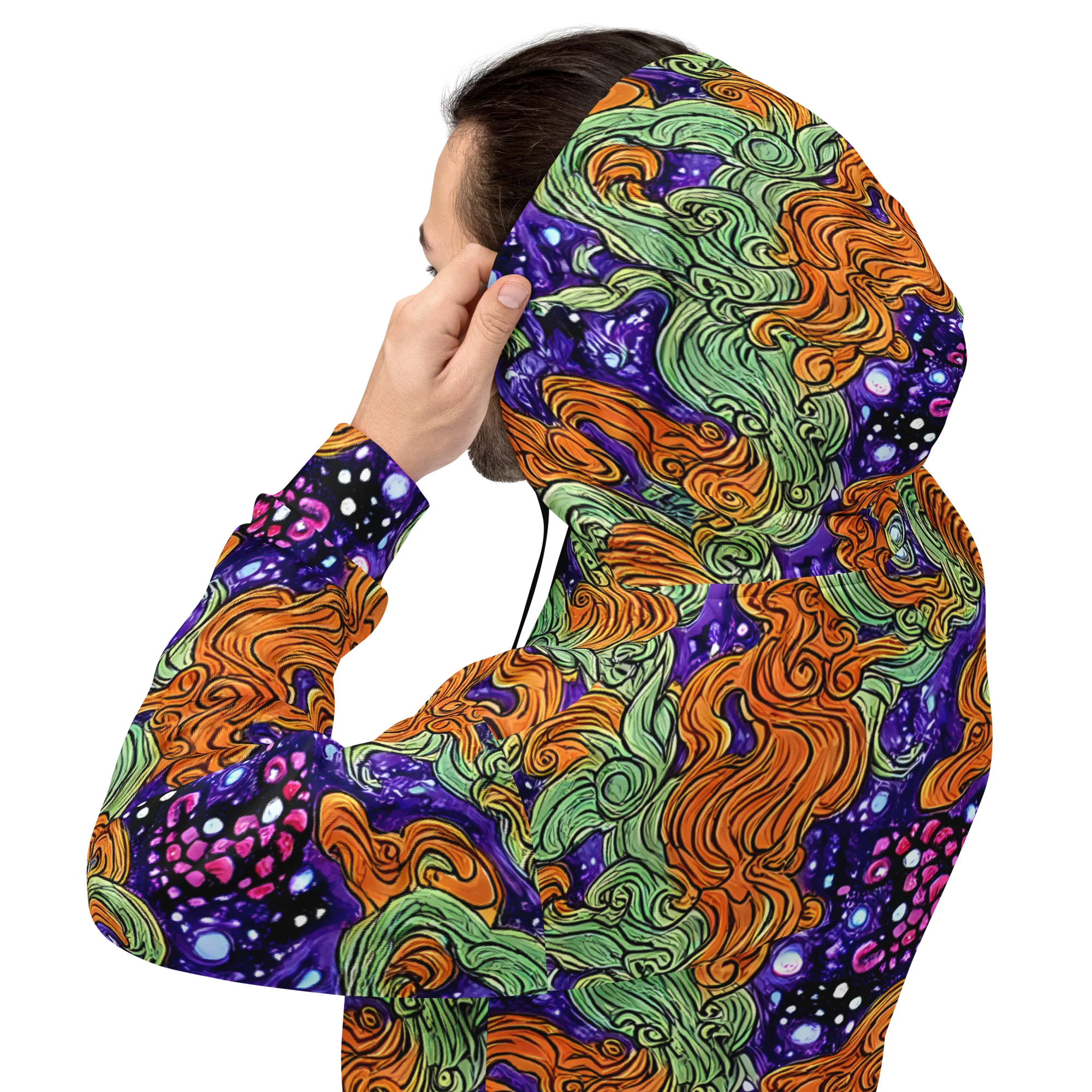 Magma Moon on Hoodie — Back