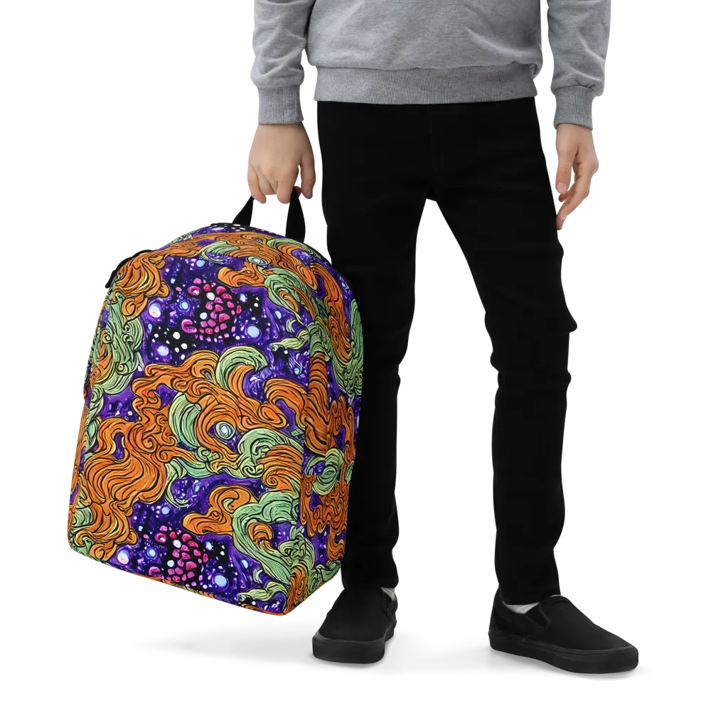Magma Moon on Minimalist Backpack — Zoomed-in