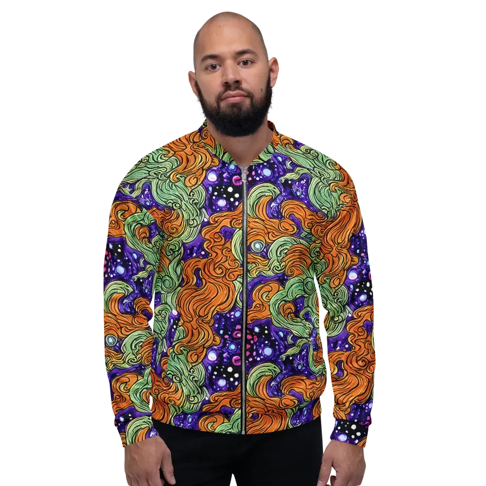 Magma Moon on Bomber Jacket — Front