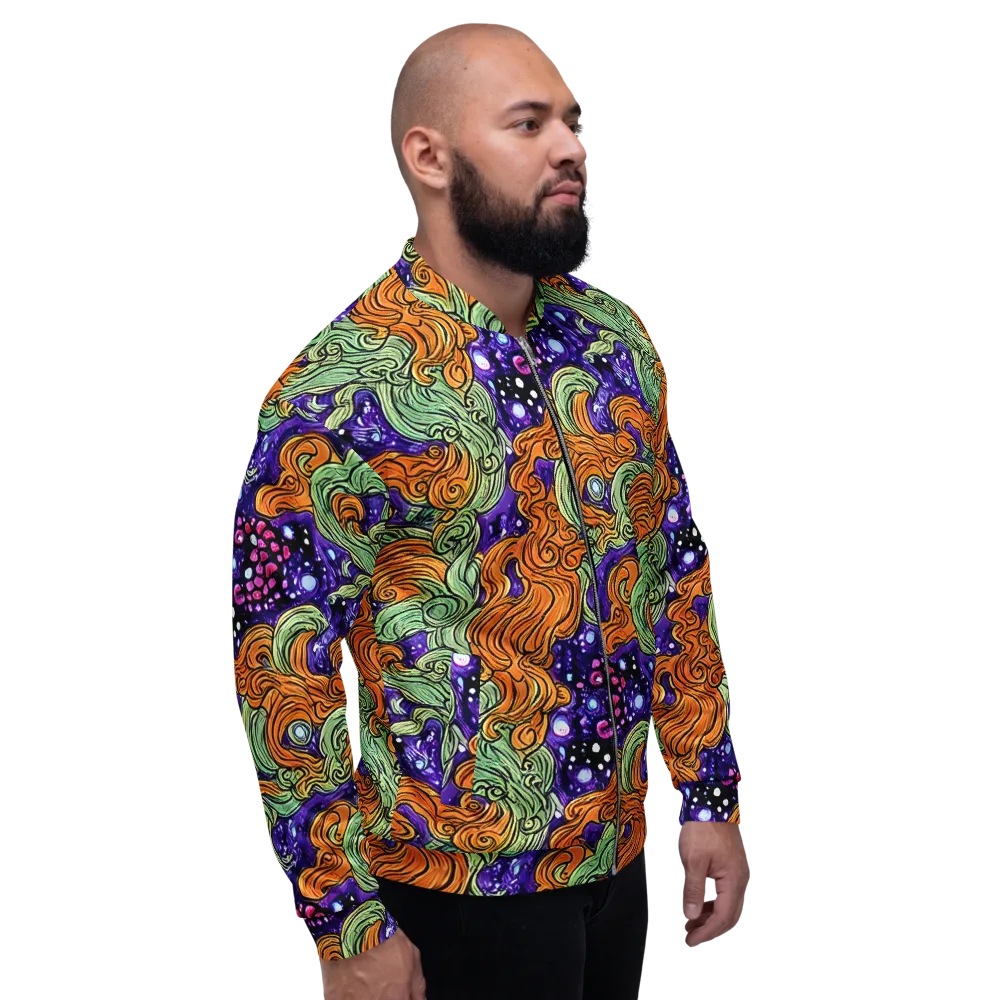Magma Moon on Bomber Jacket — Right