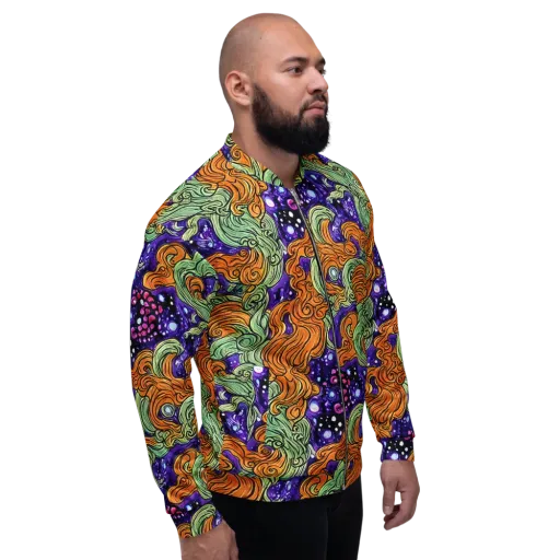 Magma Moon on a Bomber Jacket