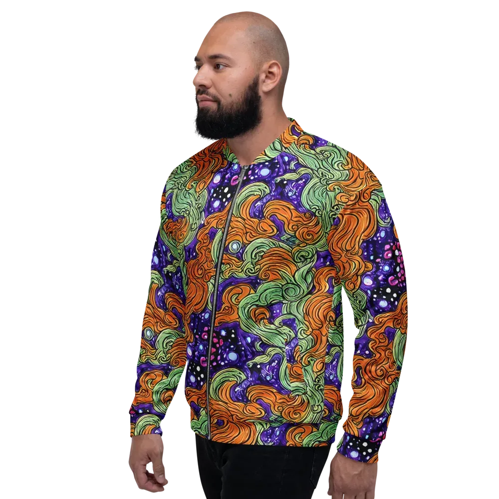 Magma Moon on Bomber Jacket — Left