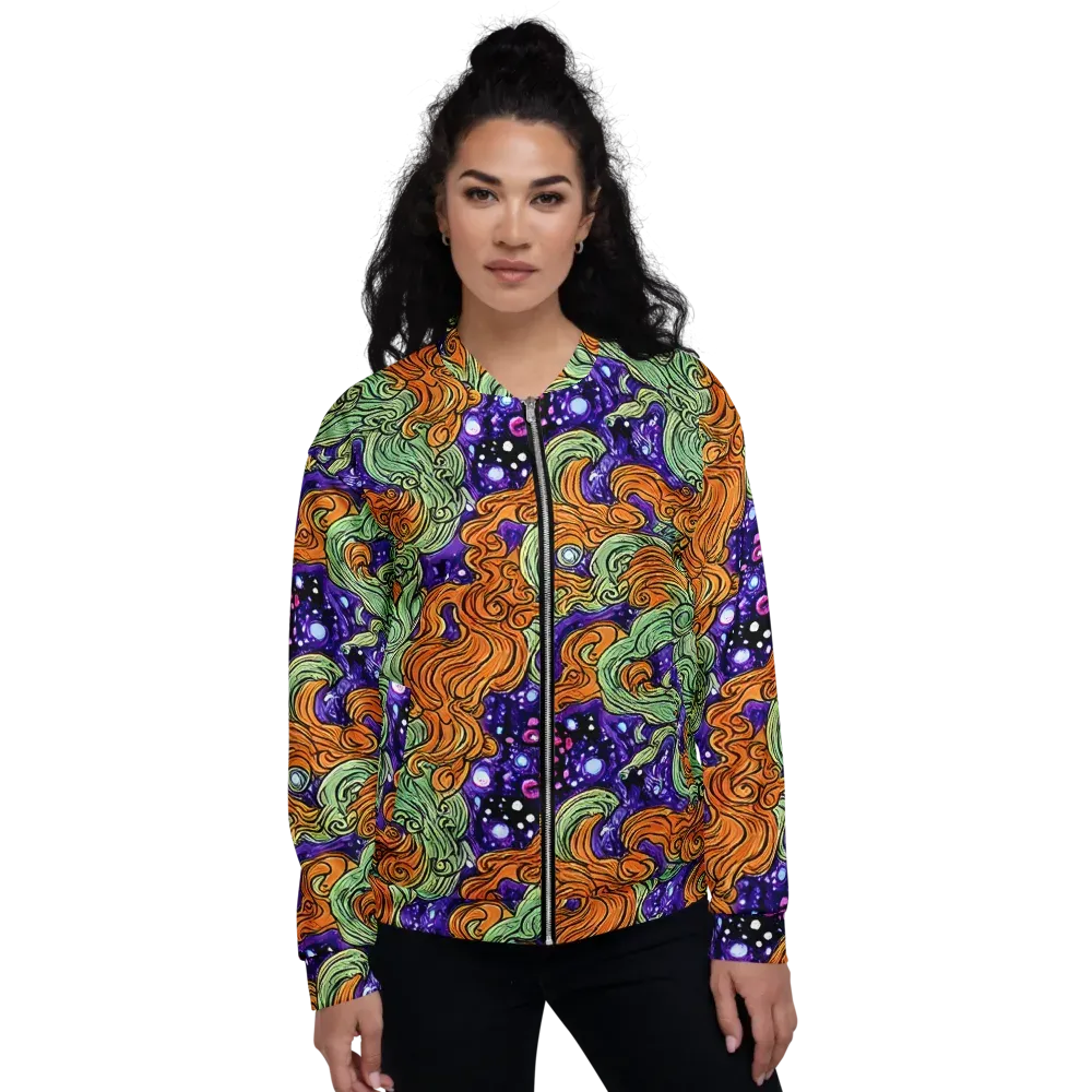 Magma Moon on Bomber Jacket — Front