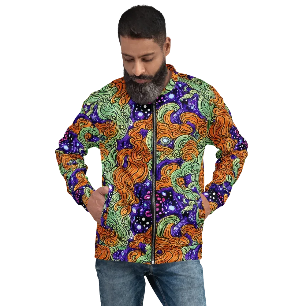 Magma Moon on Bomber Jacket — Front