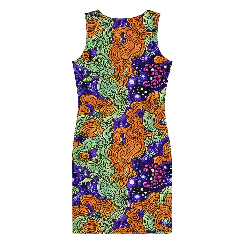 Magma Moon on Bodycon Dress — Back