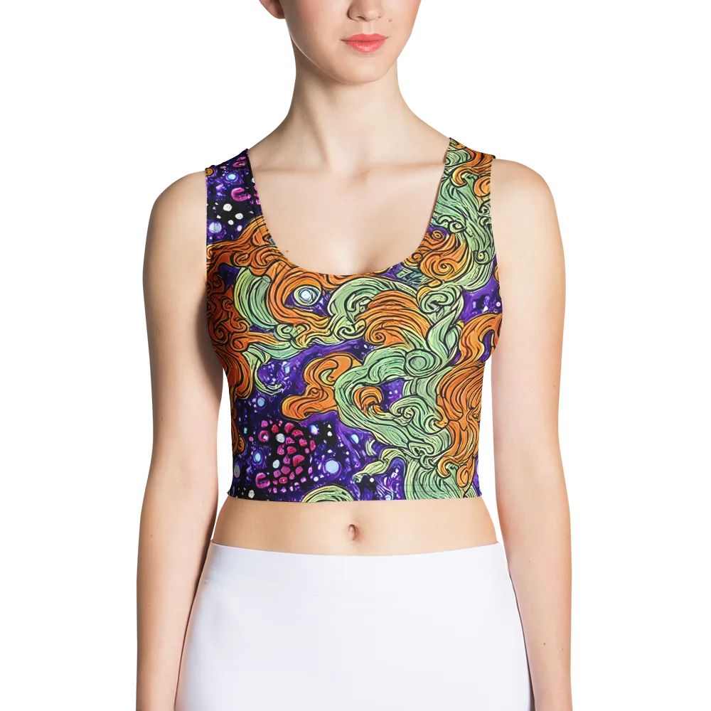 Magma Moon on Crop Top — Front