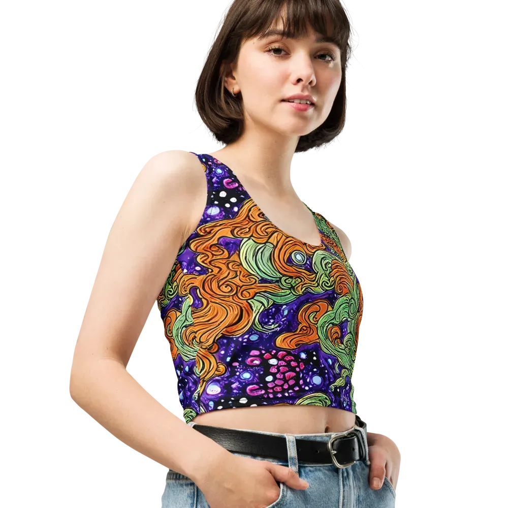Magma Moon on Crop Top — Right Front
