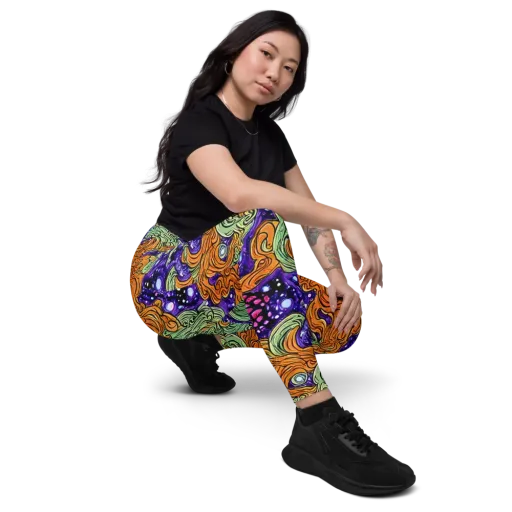 Magma Moon on a Leggings with Pockets