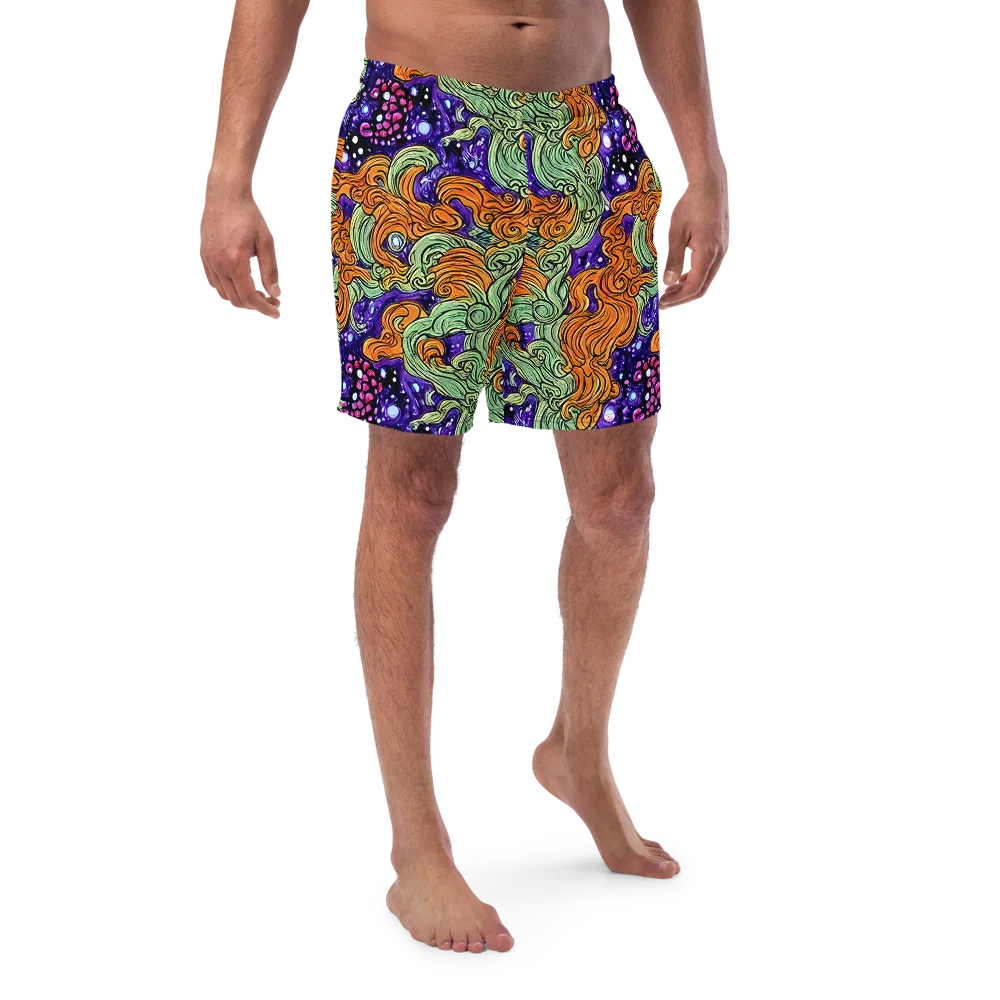 Magma Moon on Swim Trunks — Front