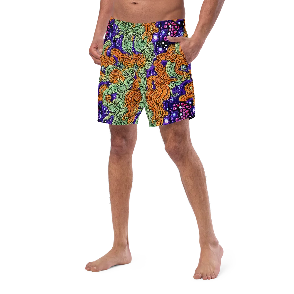 Magma Moon on Swim Trunks — Left Front
